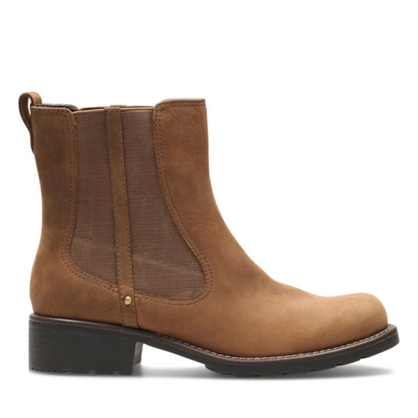 Clarks Womens Orinoco Club Chelsea Boots Brown | CA-3527689